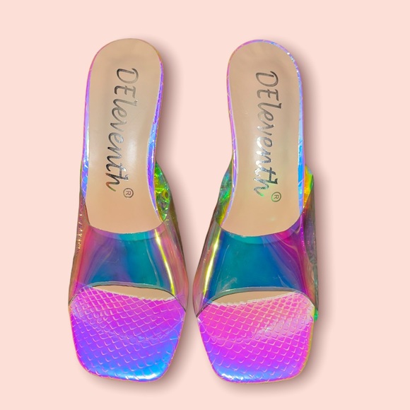 DEleventh Shoes - PVC Iridescent Heels